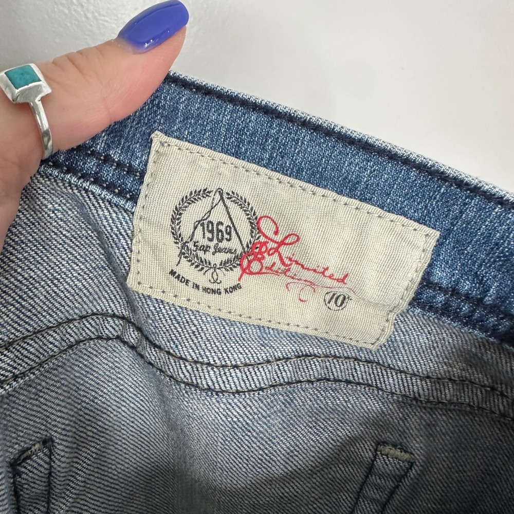 Gap Jeans Women's Bootcut Low Rise Flare Denim Medium Wash Pants Size 10 - Picture 7 of 8